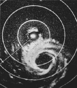 Radar Image of typhoon.