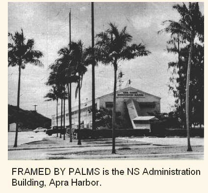 Naval Station admin building at Apra Harbor Guam 1963