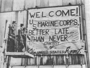 COMPETITION has always been strong between the Army and Marines.