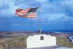 Memorial of where Old Glory was raised on Mt. Suribachi.
