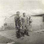 VW-1 aircrewment testing exposure suits Jan 1953, in the NAS Barbers Point pool